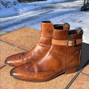 Johnston & Murphy Tan Leather ankle Boots